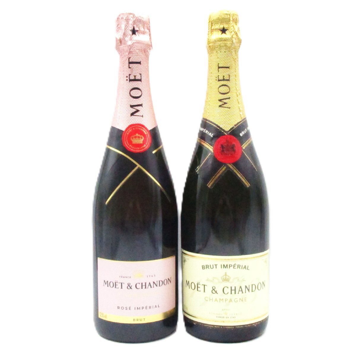同梱不可 2本セット MOET & CHANDON IMPERIAL/ROSE モエ エ シャンドン アンペリアル/ロゼ ブリュット シャンパン X347758.X347797拍卖