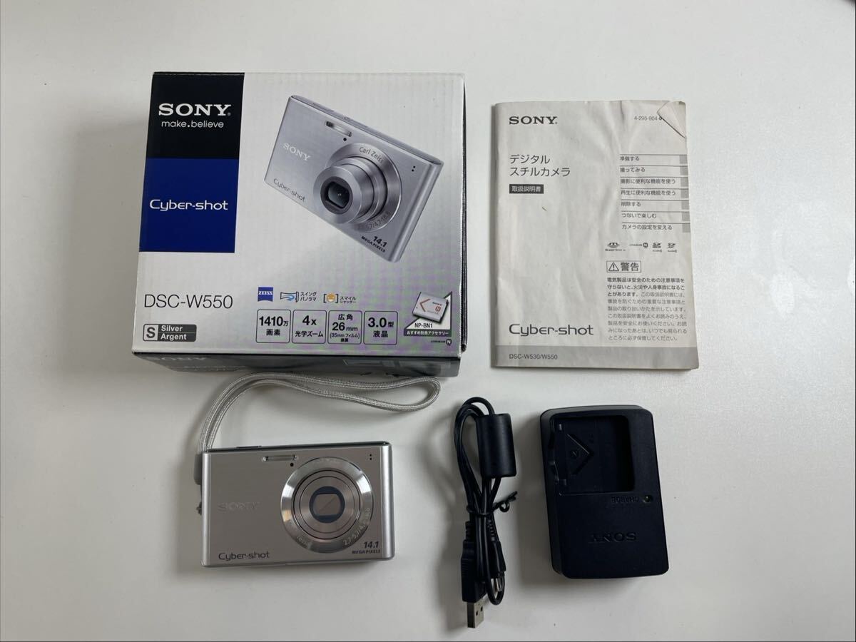 144T-7-4 SONY Cyber-Shot DSC-W550 コンパクトデジタルカメラ コンデジ 動作通電未確認拍卖