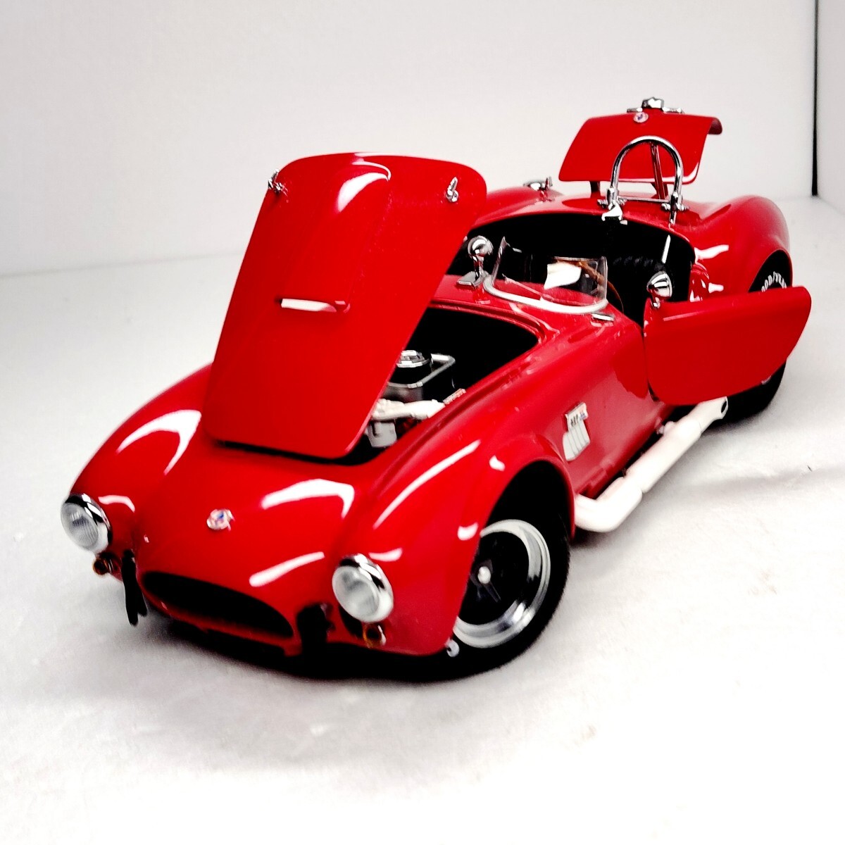 1/18 激レア 京商 Kyosyo ギミック多数 エンジン再現 Shelby シェルビー コブラ COBRA 427 S/C アメ車 V8 昭和 名車 旧車 Rare Vintage 1円拍卖