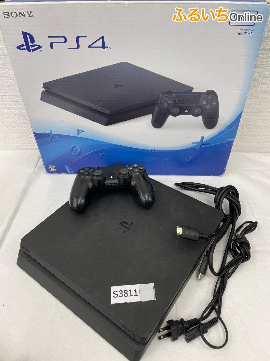 【1円~】【ジャンク品/読み込み確認済み】初期化済み PS4 本体 箱付き ブラック CUH-2100A PlayStation4 プレステ SONY 14-S3811拍卖