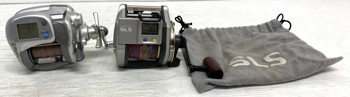 ★☆【1円~】も68 可動品 電動リール 2点 Daiwa 600 SHIMANO SLS GT5000 保存袋☆★拍卖