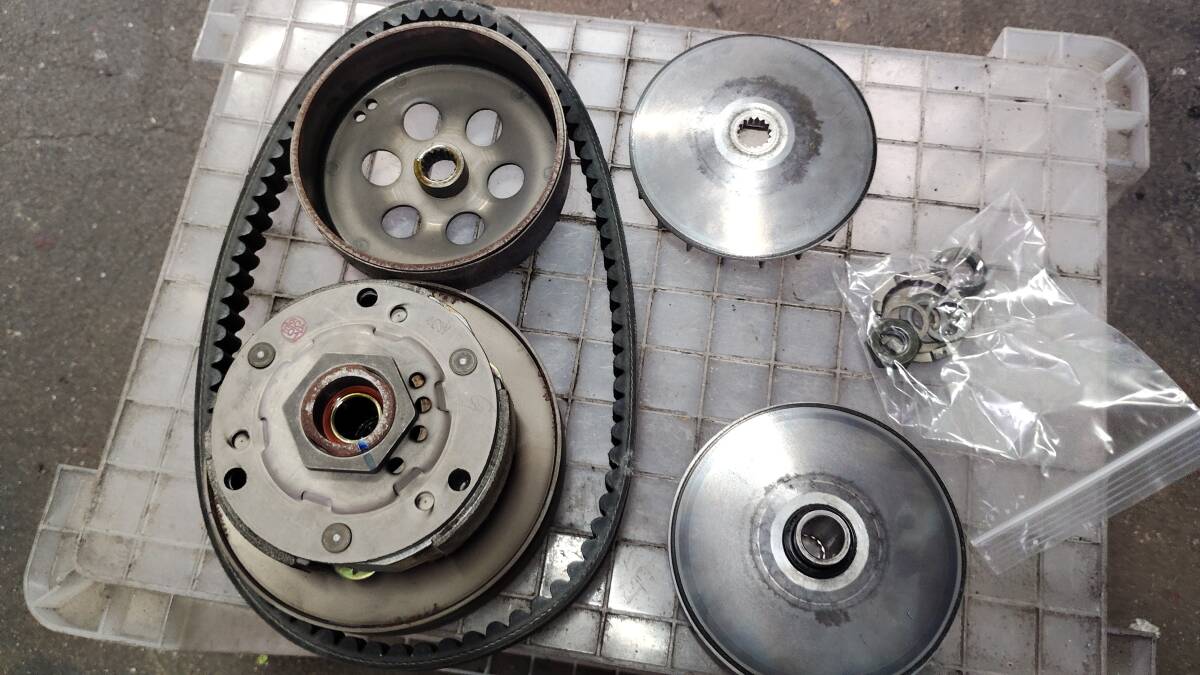 ヤマハマジェスティ125FI コマジェ 中古駆動系セット プーリー クラッチ ドライブベルト拍卖