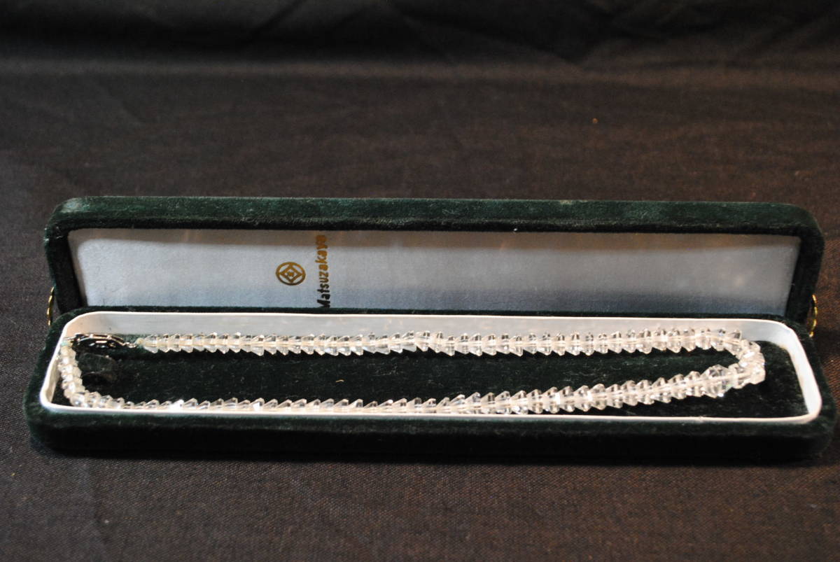 名古屋 松坂屋デパート 水晶ネックレス 化粧箱付拍卖