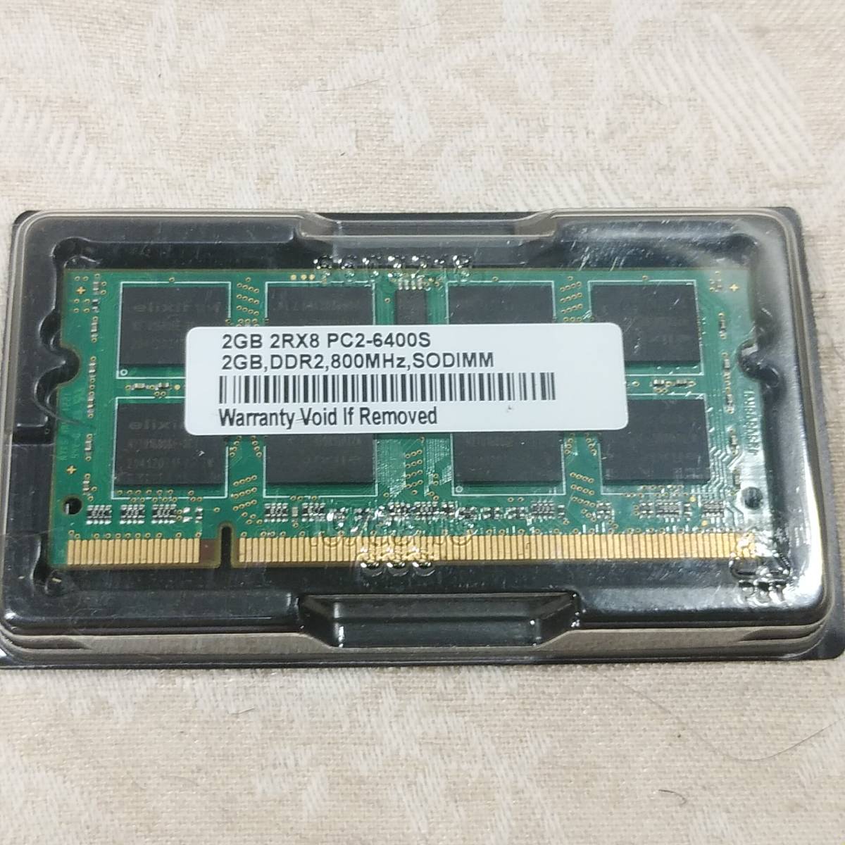 新品 ノートPC用メモリ ノーブランド品 PC2-6400S DDR2 800MHz 2GBメモリ(2GB×1枚) 送料120円~拍卖