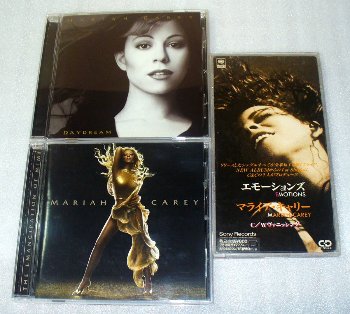 ★マライア・キャリー3枚セット ①DAYDREAM ②THE EMANCIPATION OF MIMI ③エモーションズ(8cmシングル/ケースつき)拍卖
