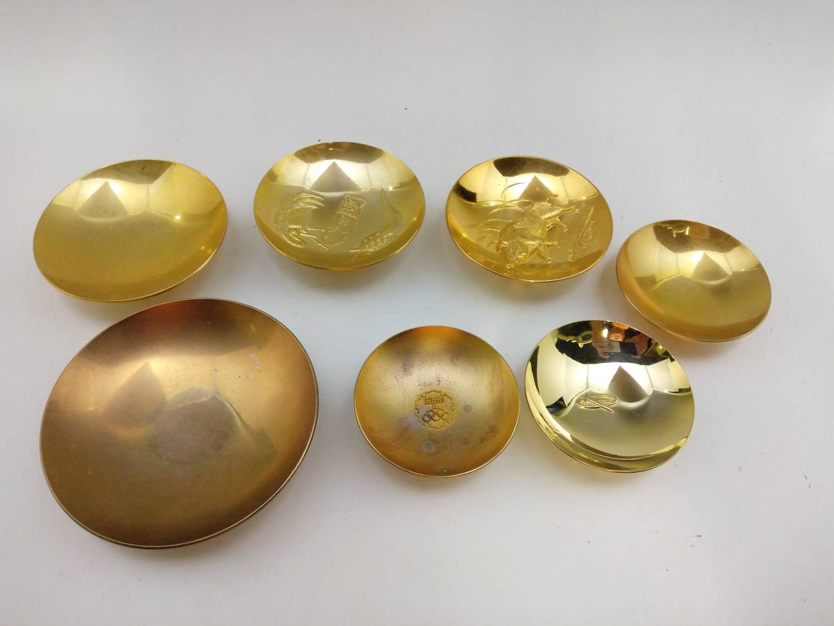 0401-0009 中古★メッキアクセサリー 金杯 おまとめ拍卖