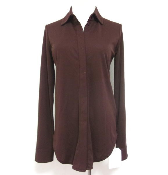 新品★CATHRINE HAMMEL★カトリーネ ハメル★ストレッチシャツ★S★ボルドー★フレームワークス★Noble スピック&スパン拍卖