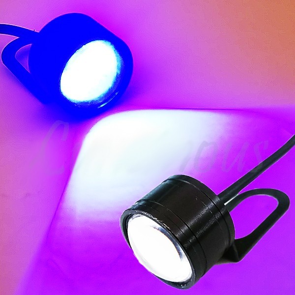 広角照射 LED/ヘッドライト/ポジション 補助ランプ ステー付 青 マジェスティ125 マジェスティ250 マジェスティS マグザム 汎用拍卖