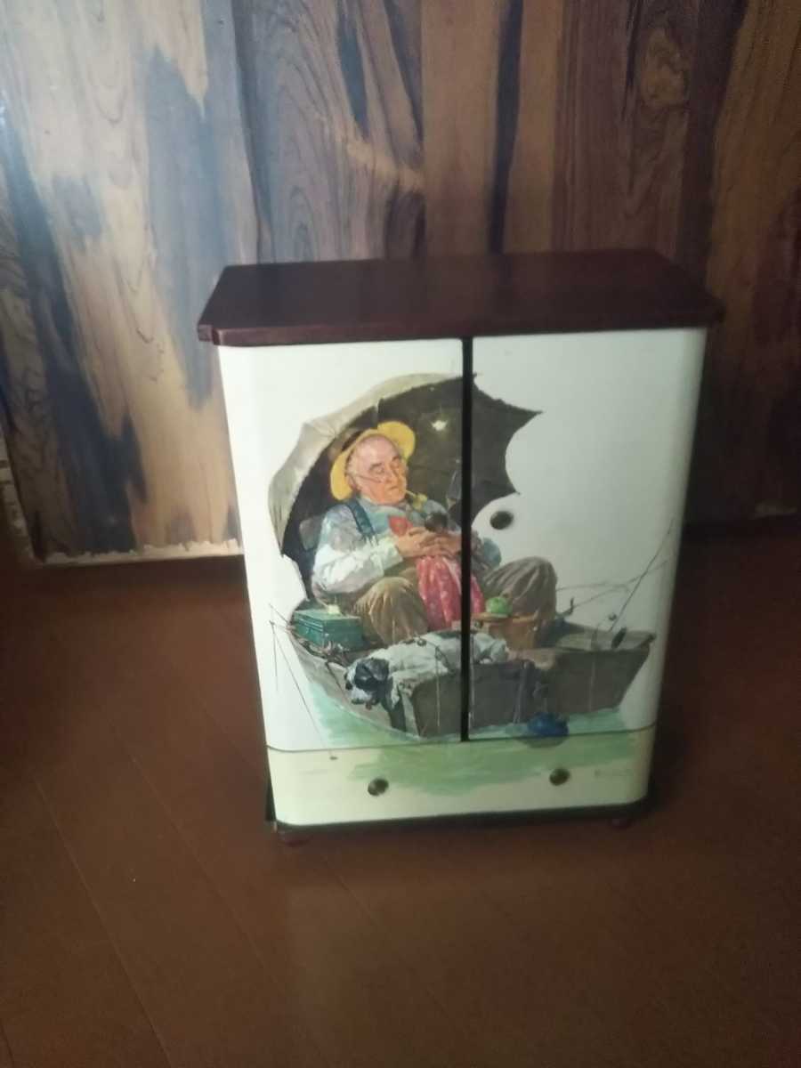 Sankyo サンキョー オルゴール 小物入れ ジュエリーボックス Norman Rockwell ノーマンロックウェル イエスタディ 小引き出し アンティーク拍卖