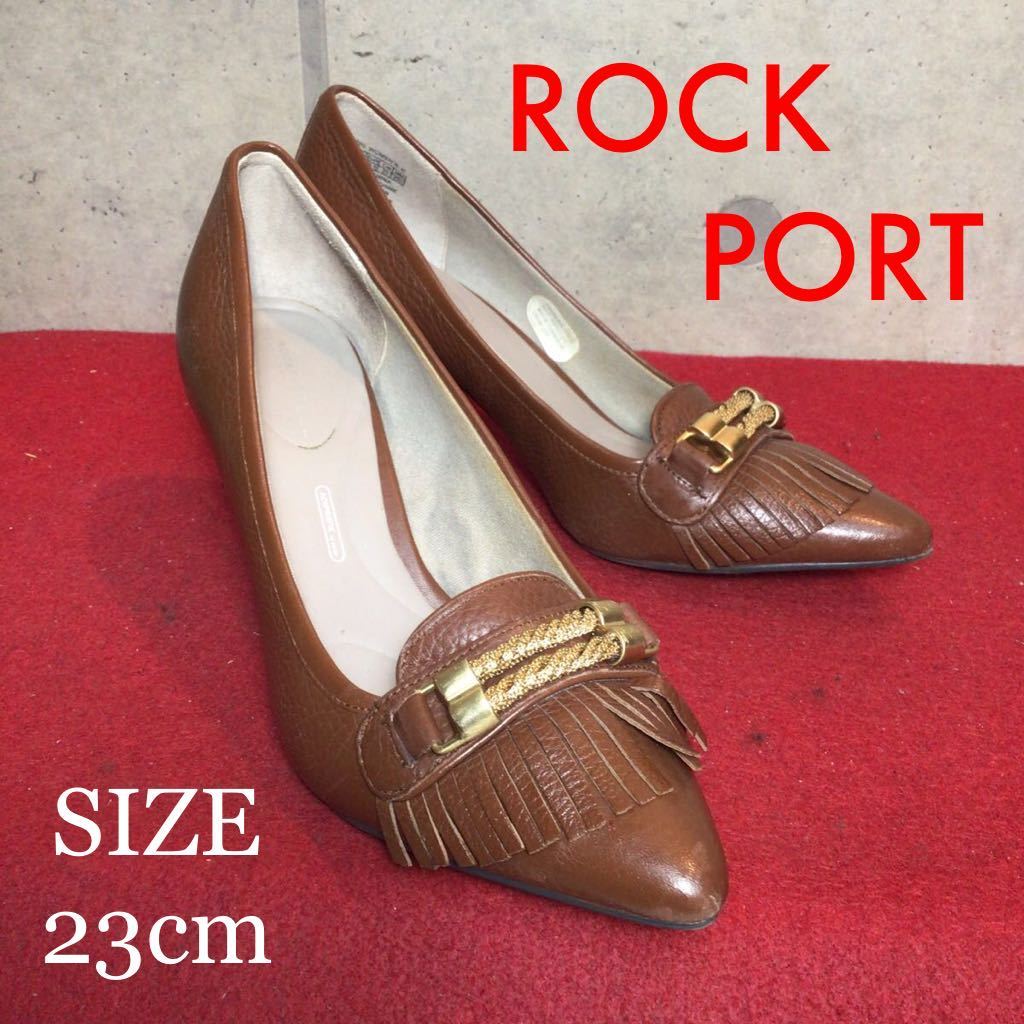 【売り切り!送料無料!】A-96 ROCK PORT adiPRENE by adidas パンプス!ブラウン!23cm!中古箱なし!拍卖