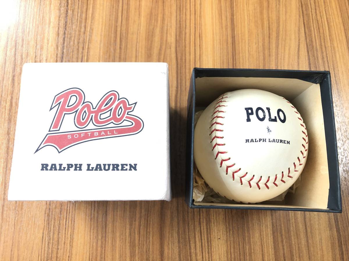 即決【コレクタブルアイテム/廃番】超☆希少品◎RALPH LAUREN レザー100% 別注・3号球(12インチ) 国際試合公式球仕様 最高級ソフトボール拍卖