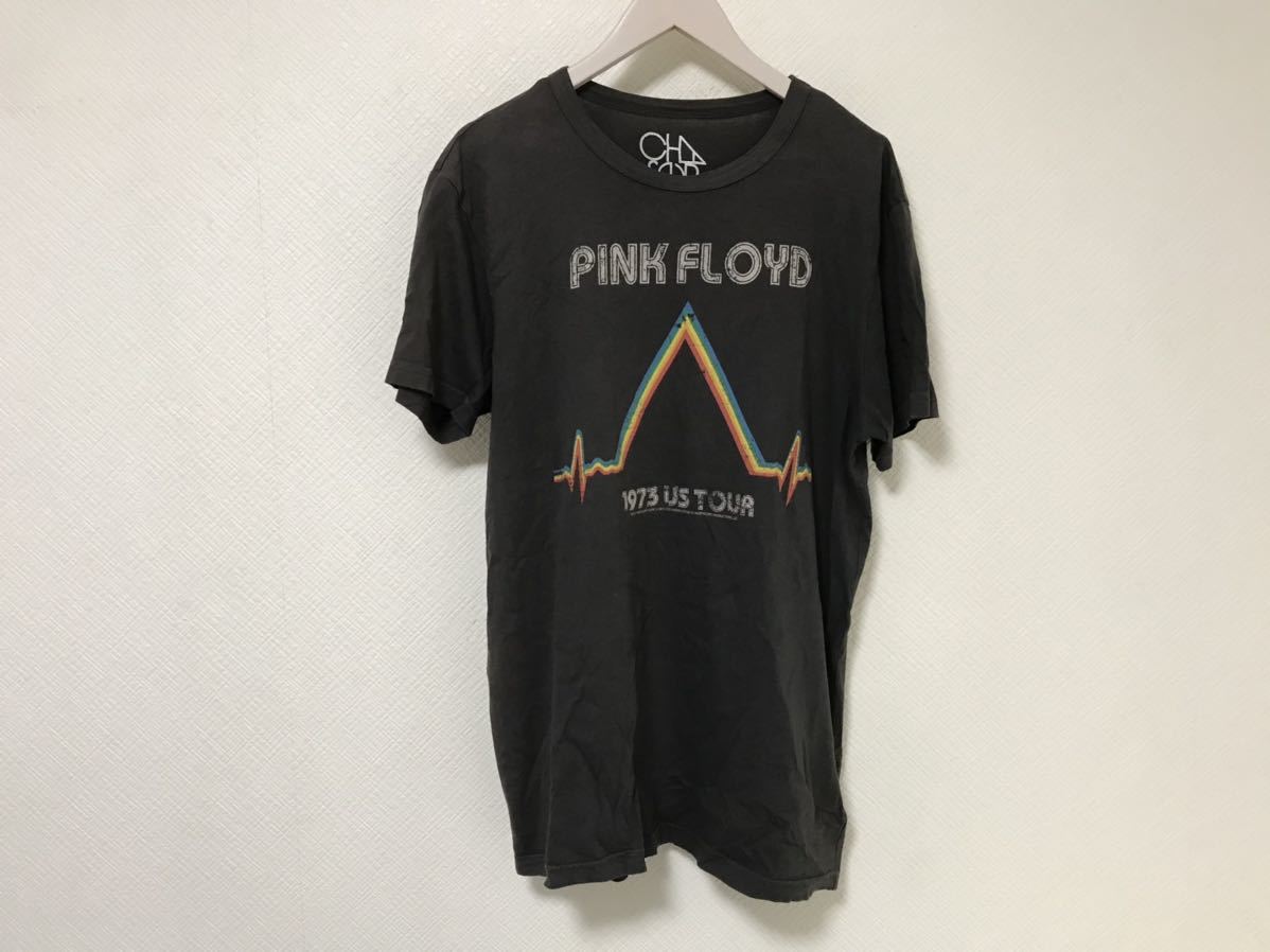 美品本物チェイサーchaserローズバッドコットンバンTロック半袖ポロシャツメンズ旅行トラベル黒ブラックLアメリカ製拍卖