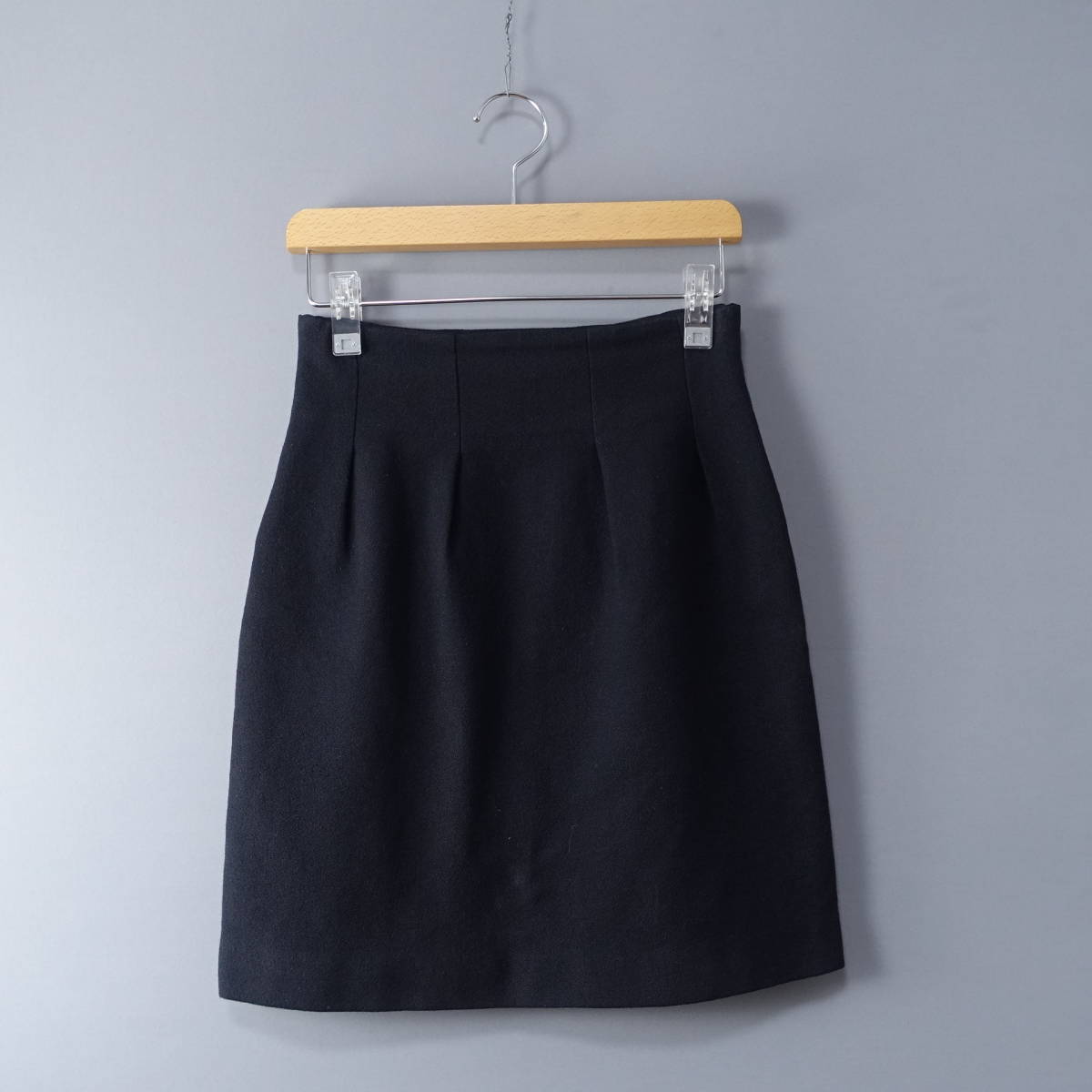 IENA/イエナ/34/日本製サイドジップタックタイトミニスカート/ブラック 黒拍卖