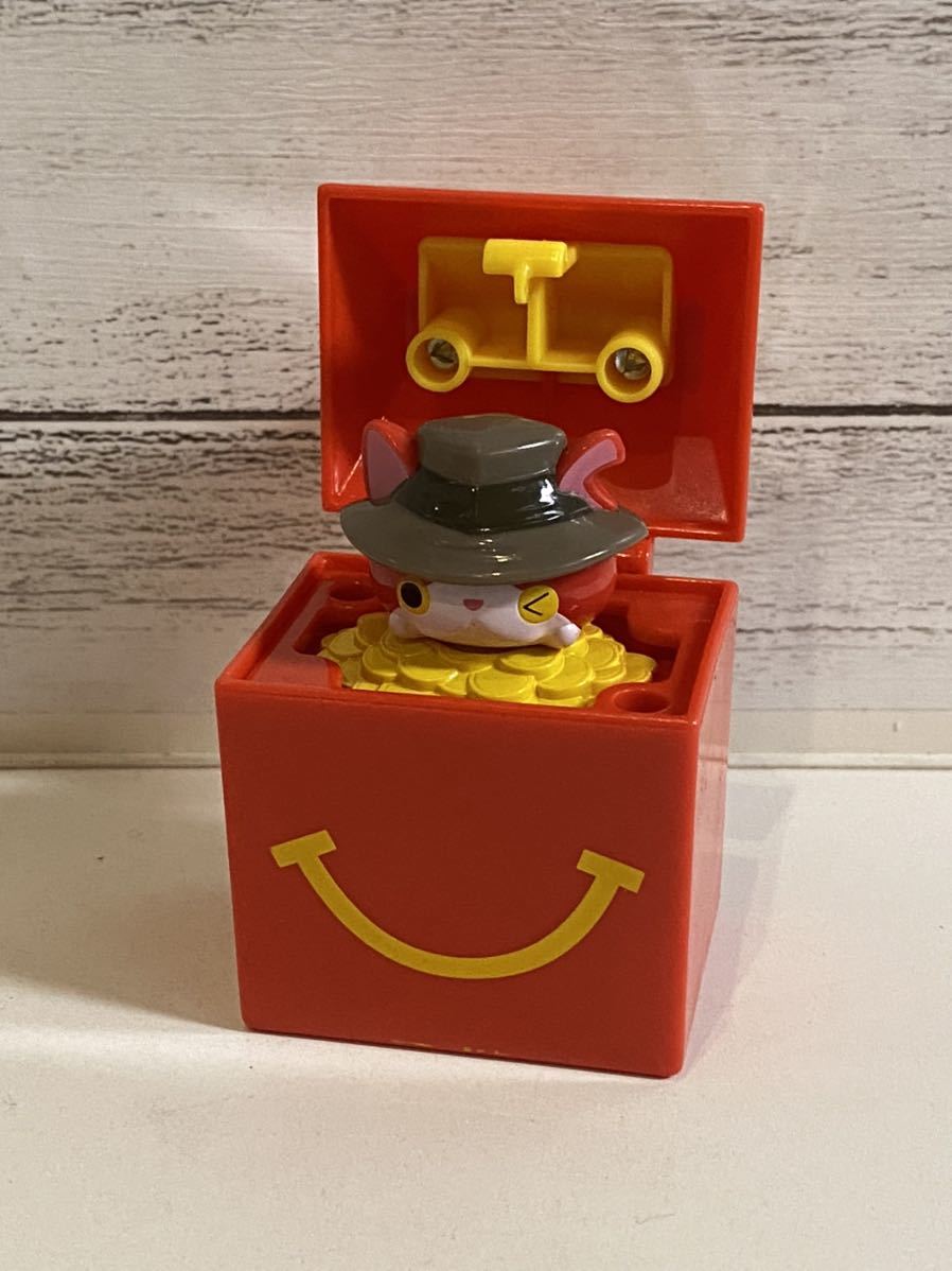 マクドナルド ハッピーセット 妖怪ウォッチ とびでる!ハッピーセットボックスからTジバニャン おもちゃ ファーストフードトイ拍卖
