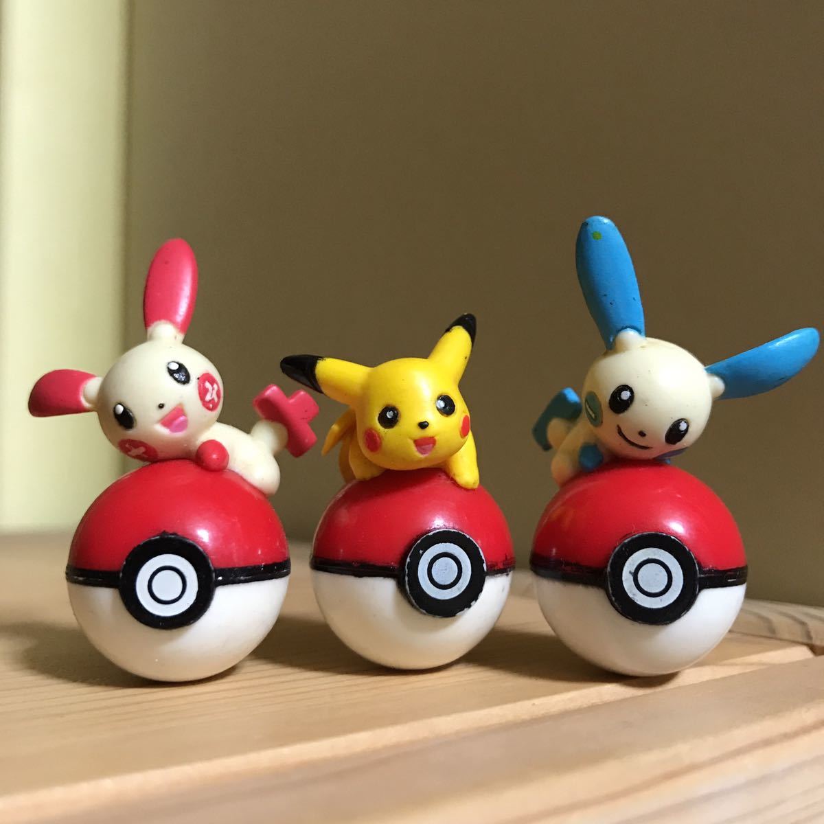 ☆★即決有☆★ポケモン 起き上がりこぼし 3体セット ポケットモンスター おきあがりこぼし ピカチュウ プラスル マイナン ☆★拍卖