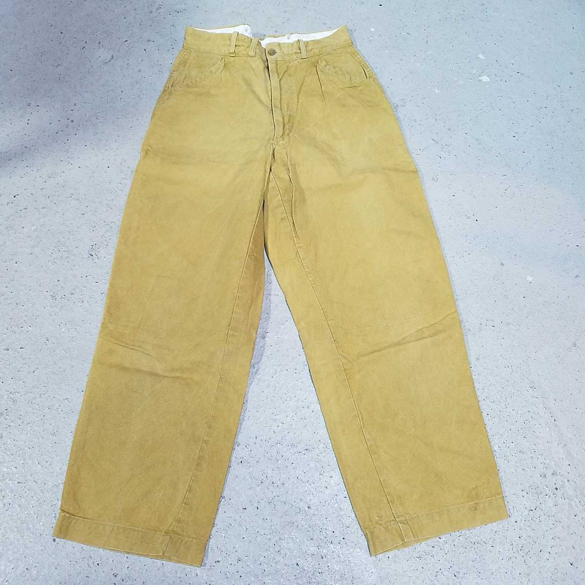 売り切り 60s ハンティングパンツ USA製 ヴィンテージ アメリカ アメカジ サスペンダー エイジング ベージュ系 狩 猟 拍卖