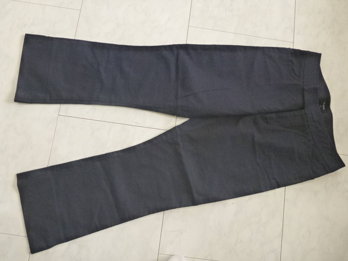 2万 超美品 en quete アンケート ★紺ネイビー 7分丈 パンツ 7 S相当拍卖