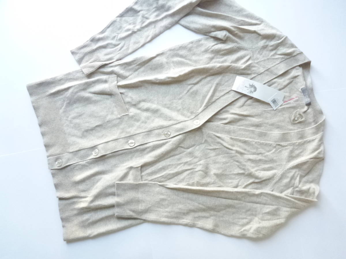 新品 kersh ★ ベージュ ロング コットン カーディガン S拍卖