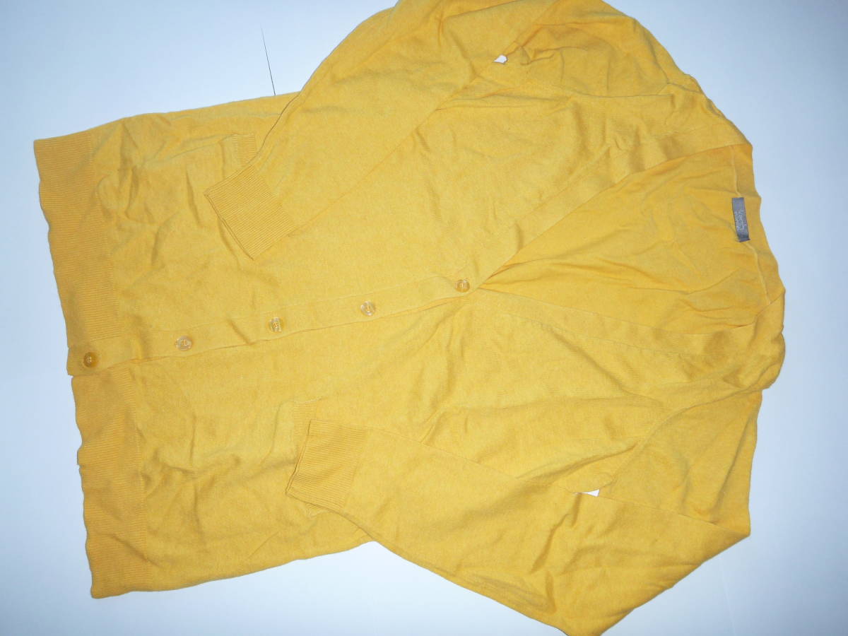 新品未使用 kersh ★からし色 イエロー ロング カーディガン L拍卖