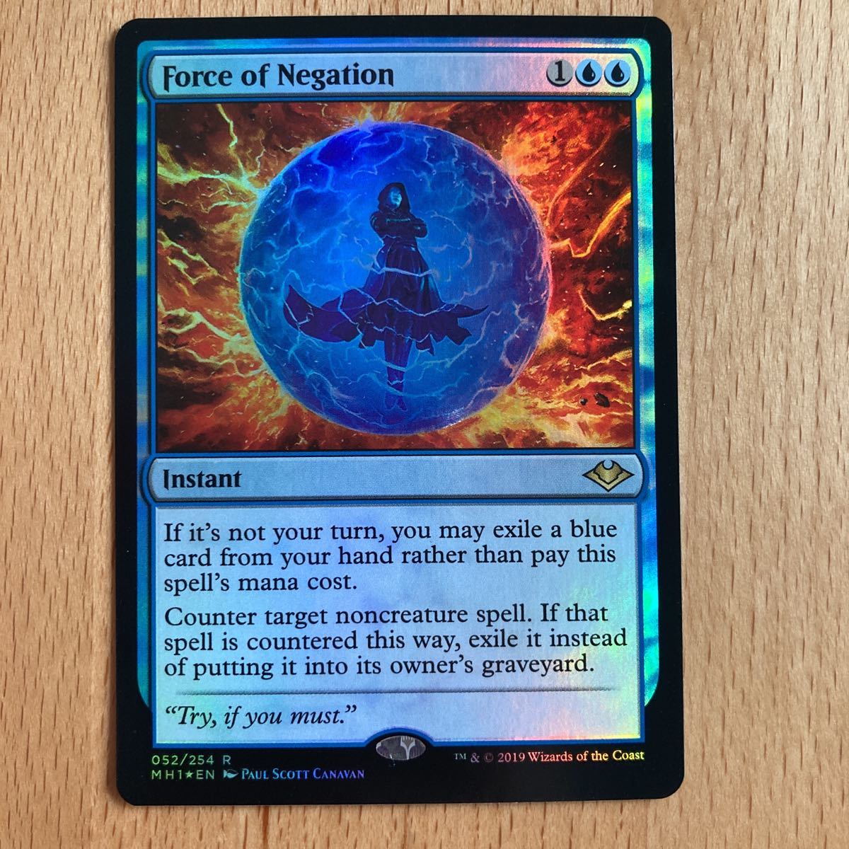MH1 否定の力 英FOIL1枚 mtg 初版 統率者 EDH modern legacy force of negation フォイル拍卖