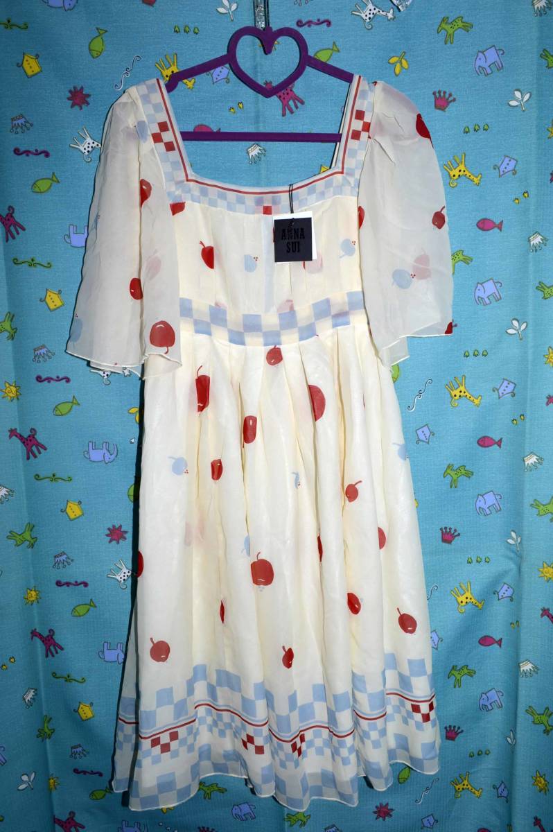 上質シルク100% ANNNA SUI アナスイ アメリカ製 際立つ!ワンピース サイズ:2(アメリカ製・未使用品・タグ付)拍卖