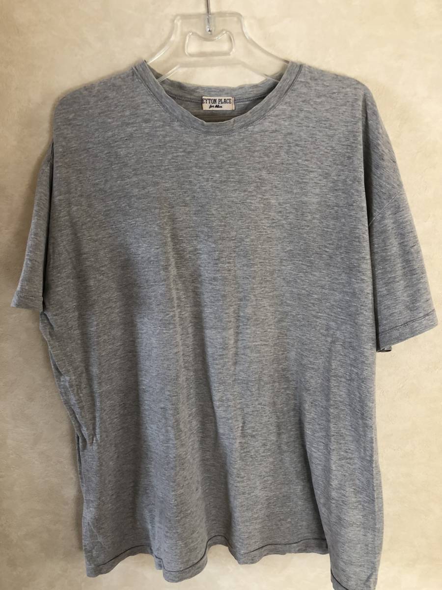 アンティーク・PEYTON PLACE FOR MEN・グレー・半袖Tシャツ・Mサイズ・150円拍卖