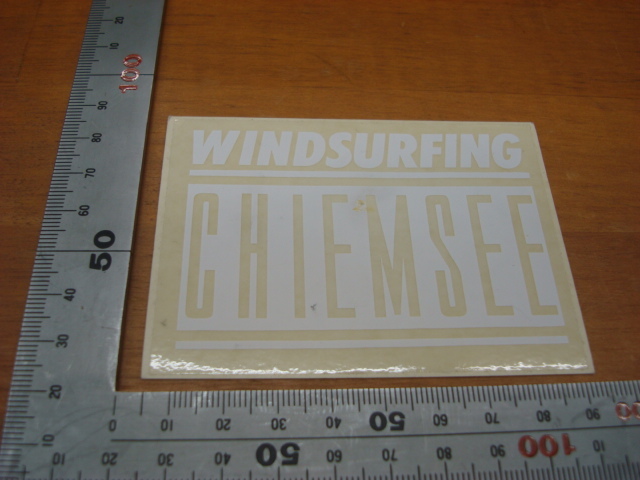 展示品!新品CHIEMSEE(キムジー)WINDSURFINGステッカーロゴ ホワイト拍卖