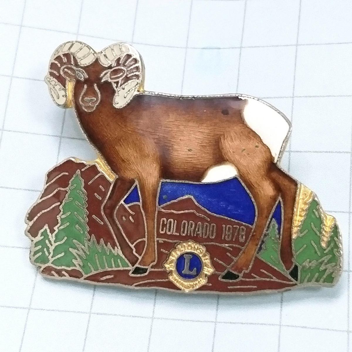 送料無料≫コロラドライオンズクラブ 1987 ☆ピンバッジ A01098拍卖