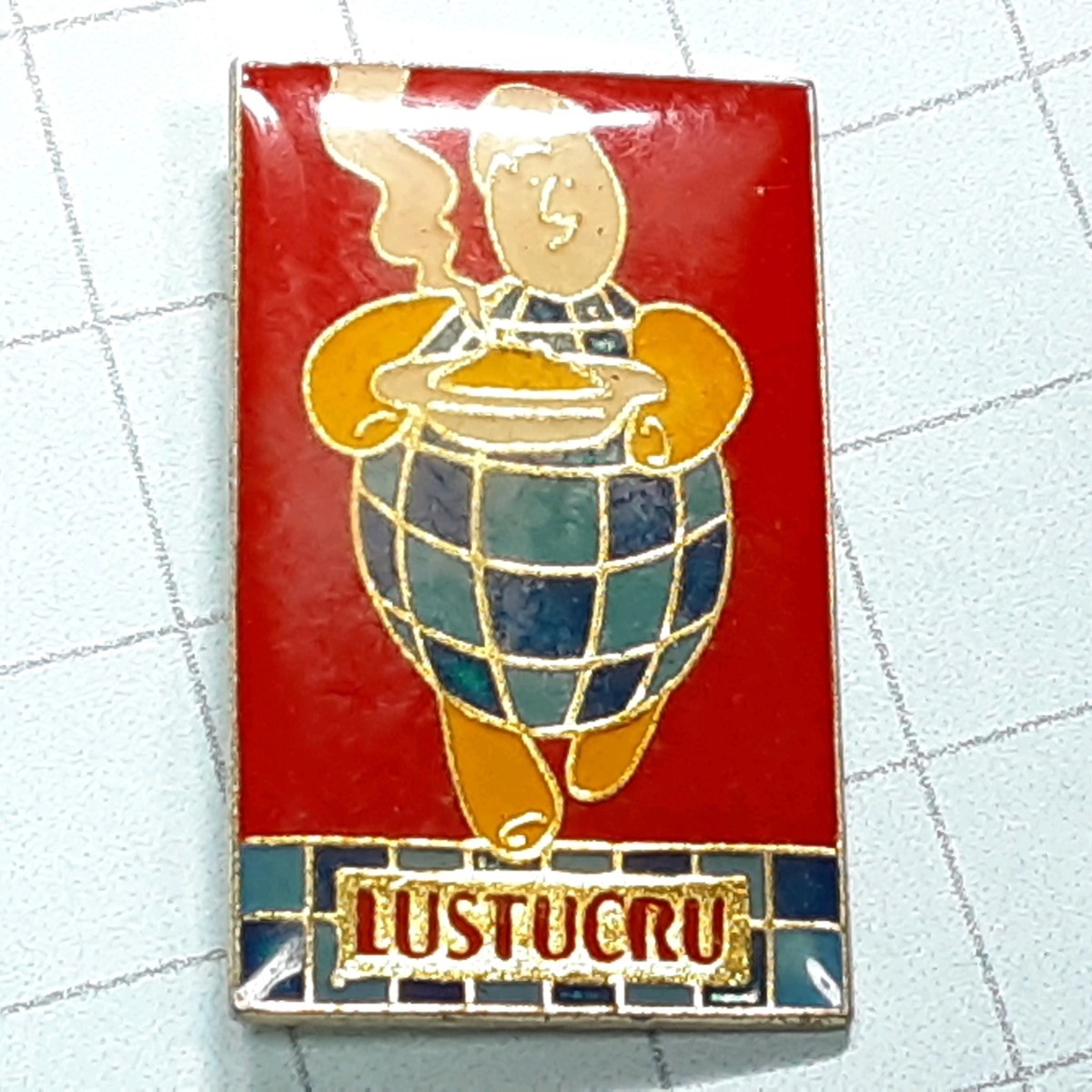 送料無料≫LUSTUCRU 料理を運ぶ人☆輸入 アンティーク ピンバッジ☆ A01925拍卖