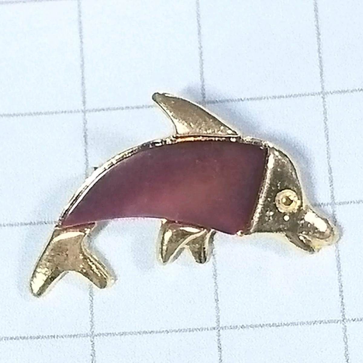 送料無料)イルカ 輸入 アンティーク ピンバッジ ピンブローチ A02295拍卖