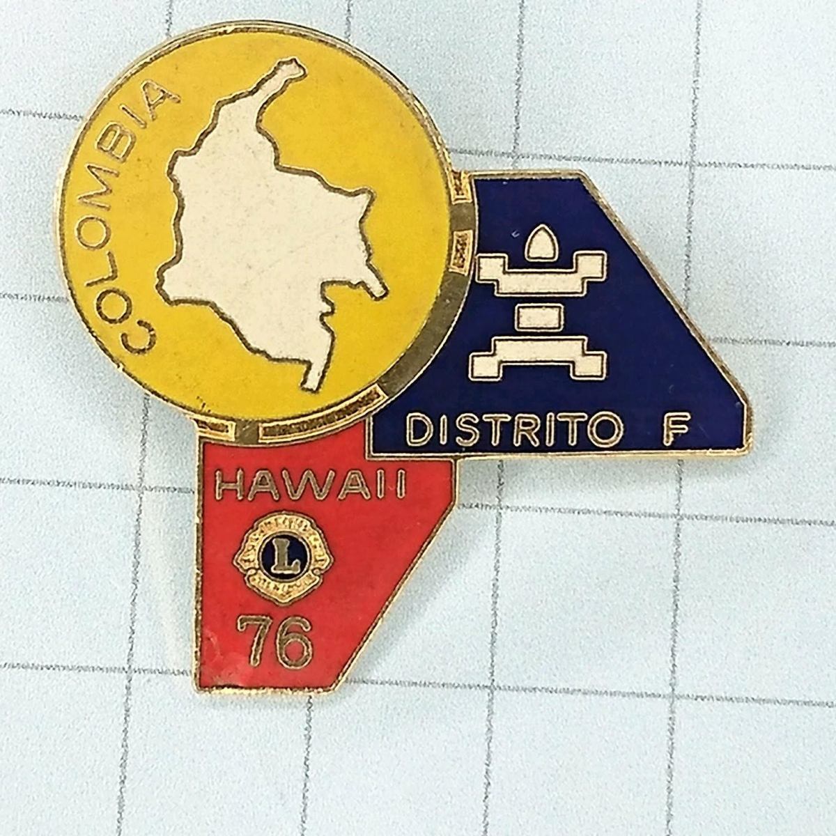 送料無料)コロンビア ハワイ ライオンズクラブ ピンバッジ A02889拍卖