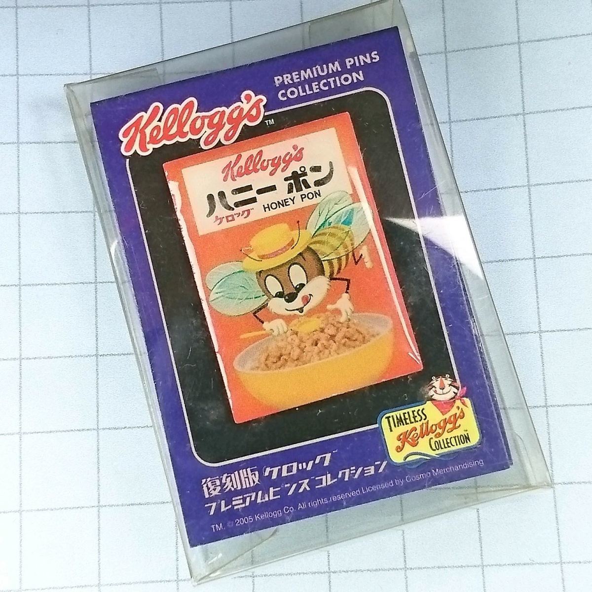 送料無料)ケロッグ ハニーポン キャラクター ピンバッジ A03138拍卖