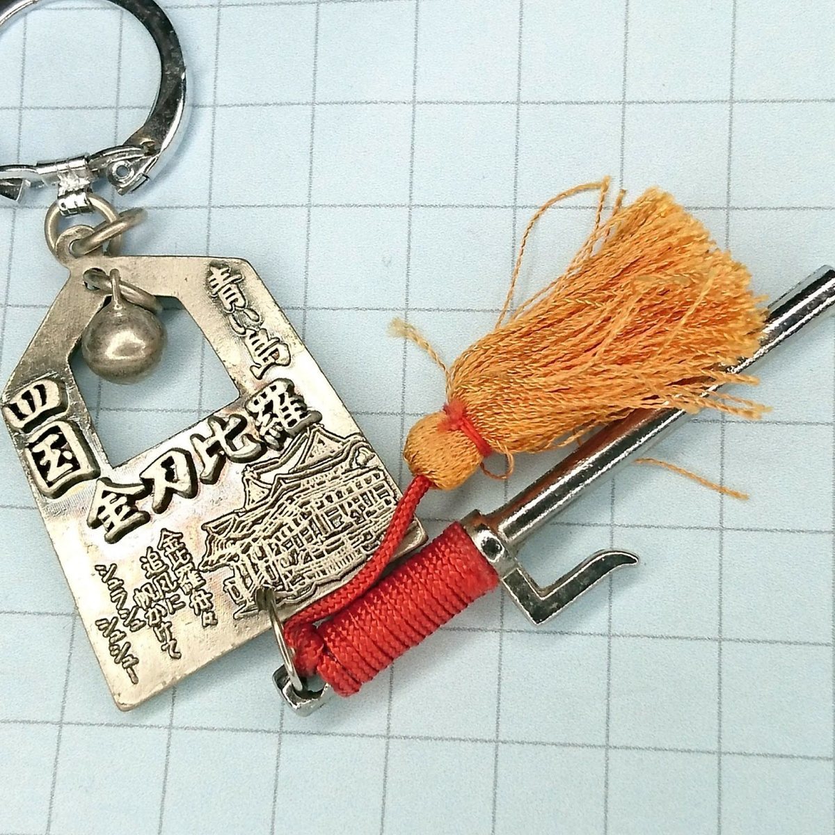 送料無料)昭和レトロ ご当地 観光地 キーホルダー 四国 金刀毘羅 A03151拍卖