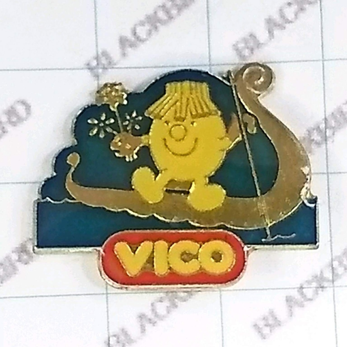 送料無料)VICO 舟をこぐ フランス輸入 アンティーク ピンバッジ A03497拍卖