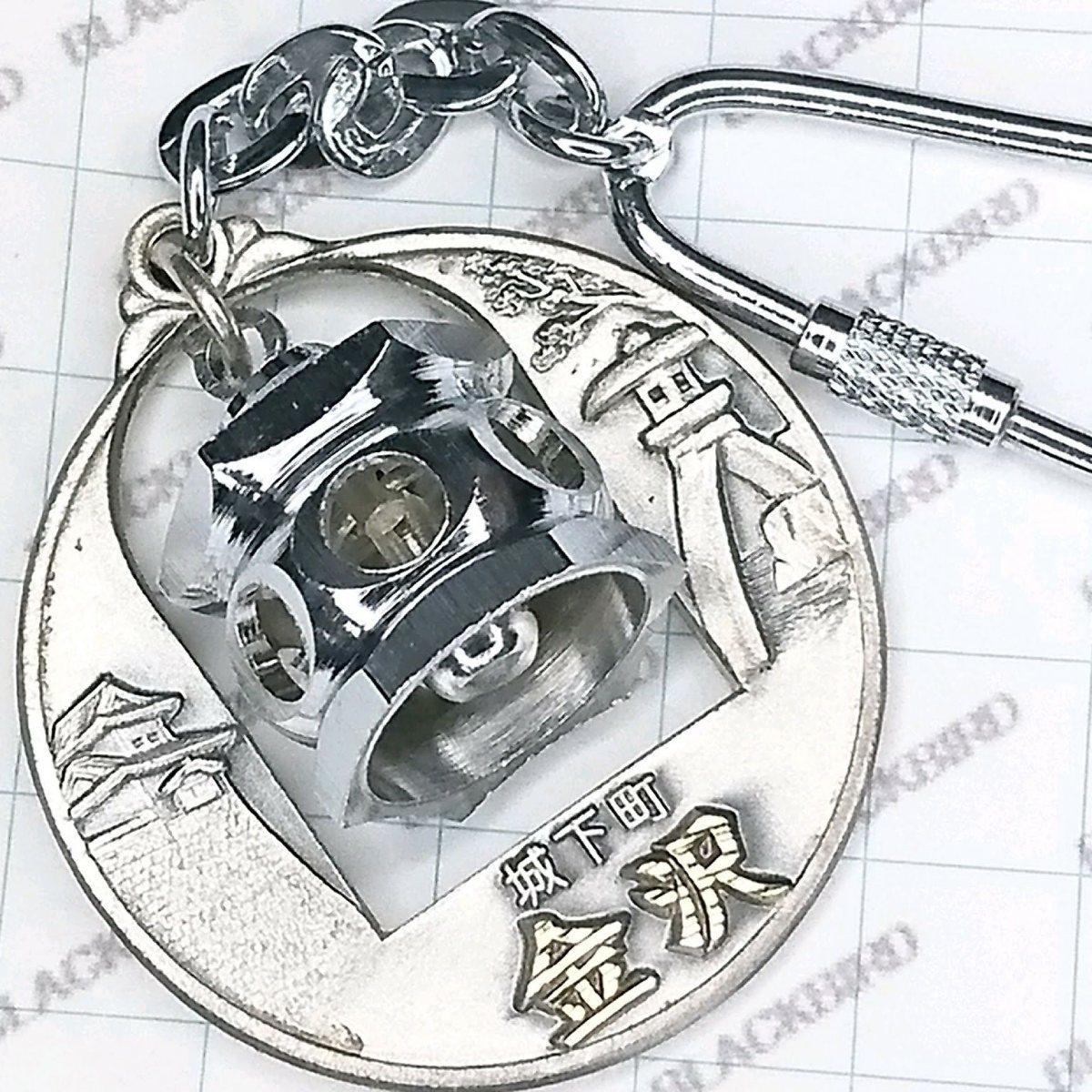 送料無料)昭和レトロ ご当地 観光地 キーホルダー 金沢 兼六園 A03706拍卖