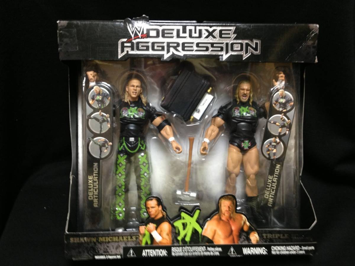 JAKKS:WWE Deluxe Aggression Exclusive 2Pack Series ショーン・マイケルズ&トリプルH(未開封品)拍卖