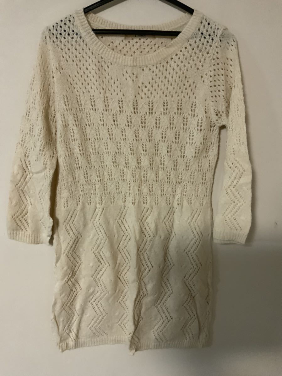 フリーズマート ニットワンピース ロングセーター サイズM拍卖