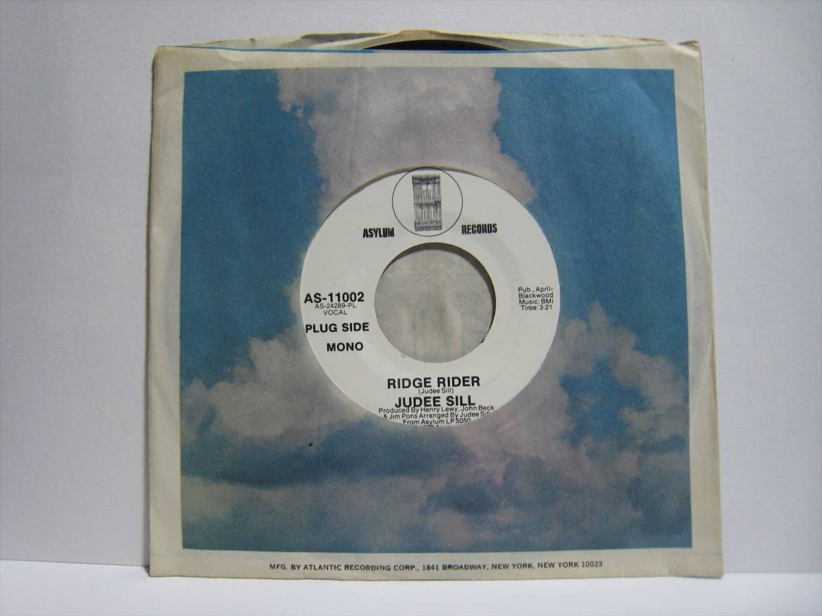 【7”】 JUDEE SILL / ●白プロモ MONO/STEREO● RIDGE RIDER US盤 ジュディ・シル リッジ・ライダー拍卖