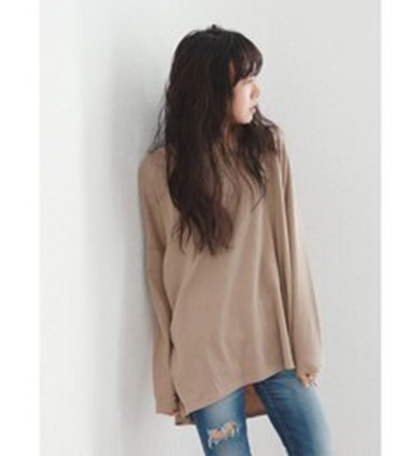 Ungrid★アングリッド★ルーズロングスリーブtee★サイズF 829-2拍卖