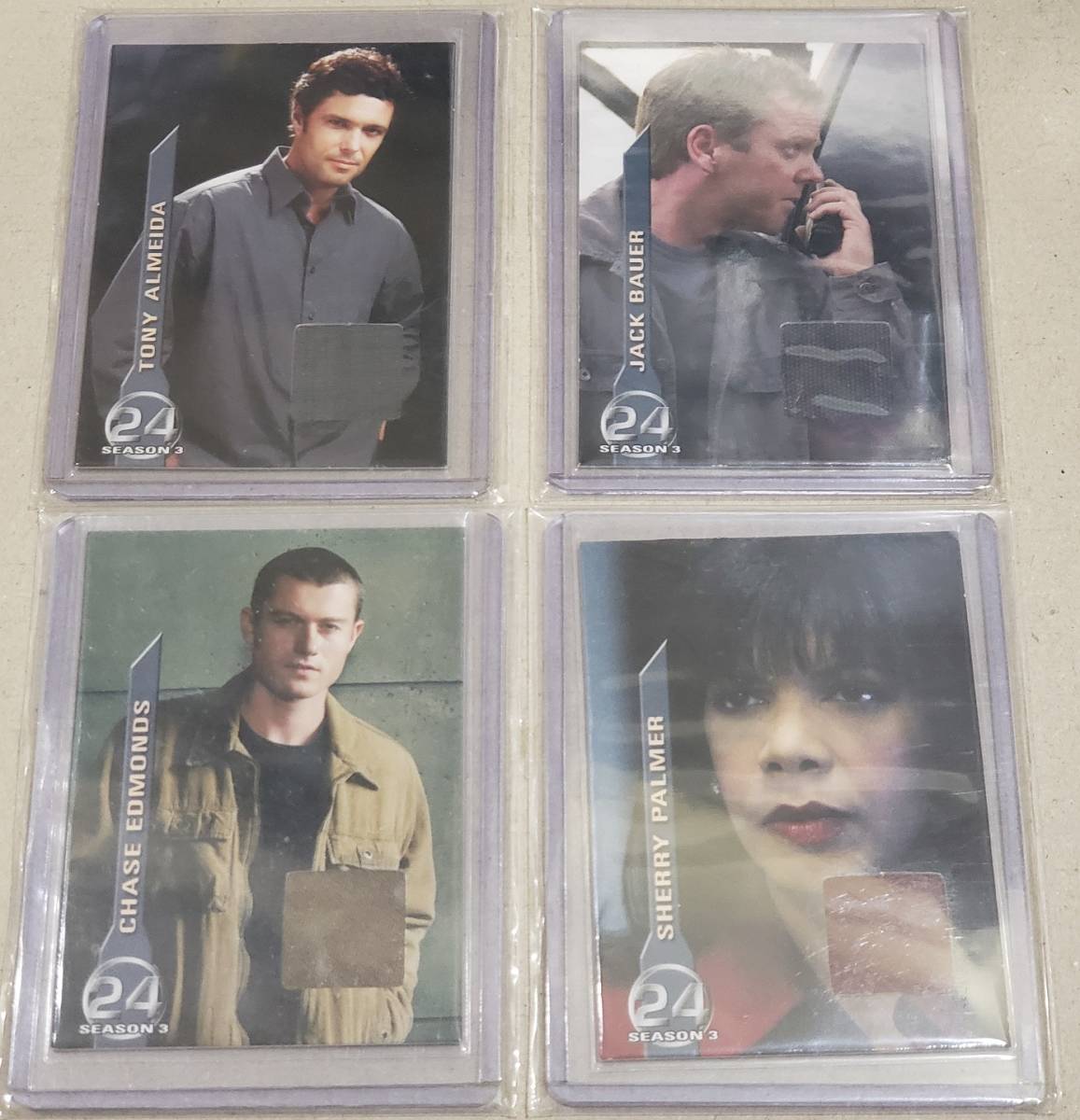 【コスチュームカード】24 -TWENTY FOUR 4枚セット ジャック・バウアー/トニー・アルメイダ/チェイス・エドモンズ/シェリー・パーマー拍卖
