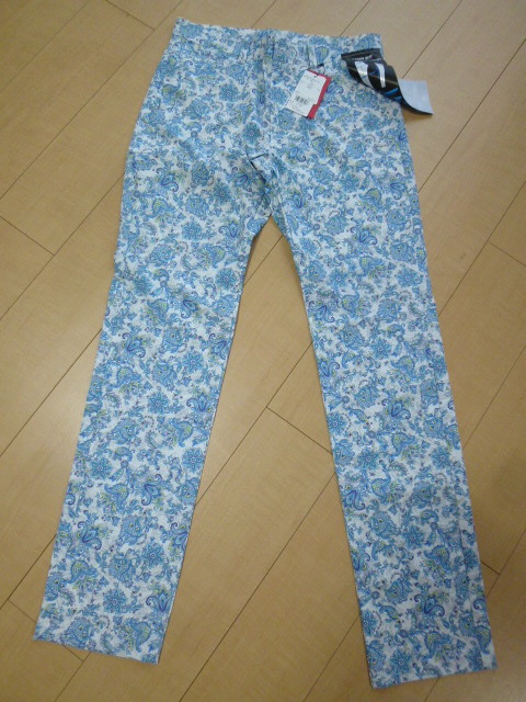 ◆55%OFF!新品【Kappa GOLF】カッパ ペイズリー柄 ストレッチ ロングパンツ/WT/M【3D/撥水/ストレッチ/KGA12PA05】正規品拍卖