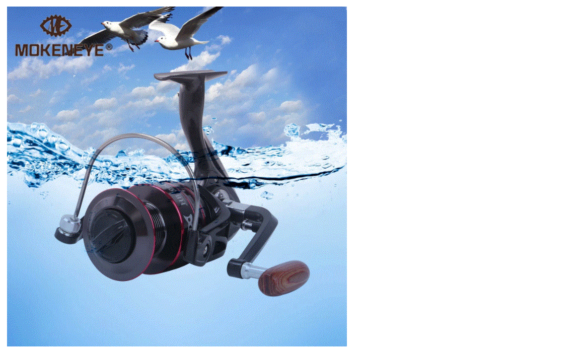 送料無料8キロ最大ドラッグ釣りリールスプールスピニングリール金属ステンレス鋼ハンドルラインスプールブラック & レッド釣りアクセサリー拍卖