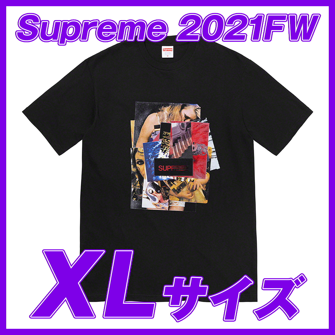 1541 Supreme Stack Tee Black XLサイズ/シュプリーム スタックTee 黒 XLサイズ 2021AW拍卖