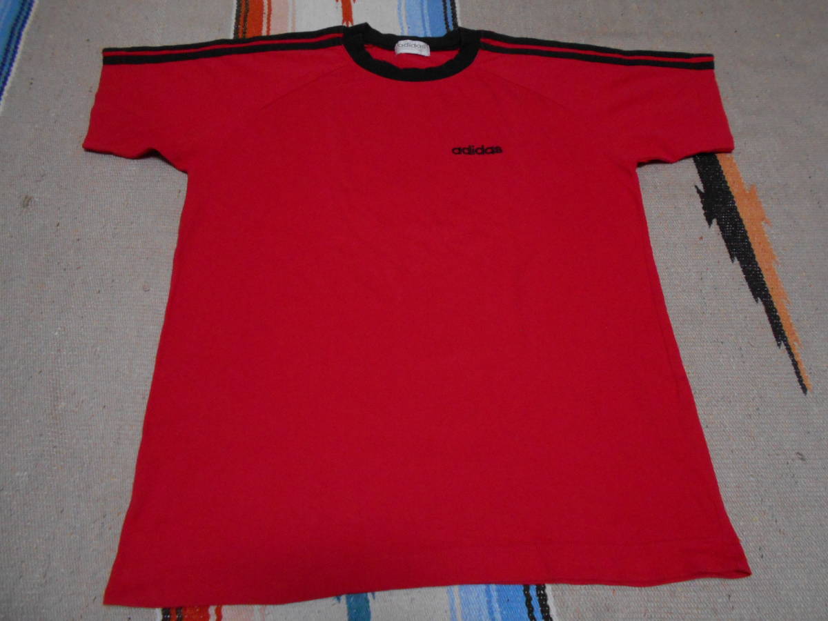 1980年代製 ADIDAS DESCENTE アディダス デサント ラグラン Tシャツ ビンテージ SOCCER HIPHOP RAP SKATEBOARD BMX REGGAE BOB MARLEY拍卖