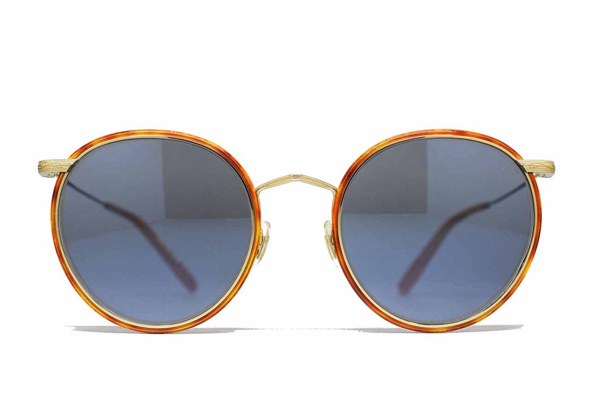 未使用品 OLIVER PEOPLES CASSON 49-21 セル巻き パント ガラスレンズ サングラス チタン フレーム オリバーピープルズ 日本製 FULVUE 1拍卖