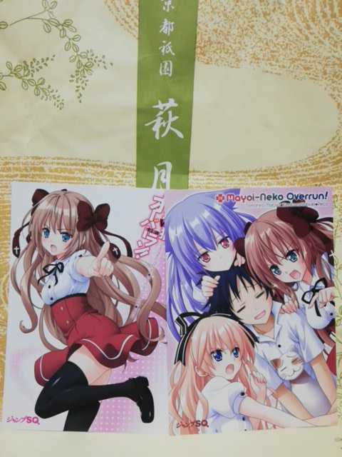 P-2 イラスト カード 葉書サイズ 迷い猫オーバーラン! 2枚拍卖