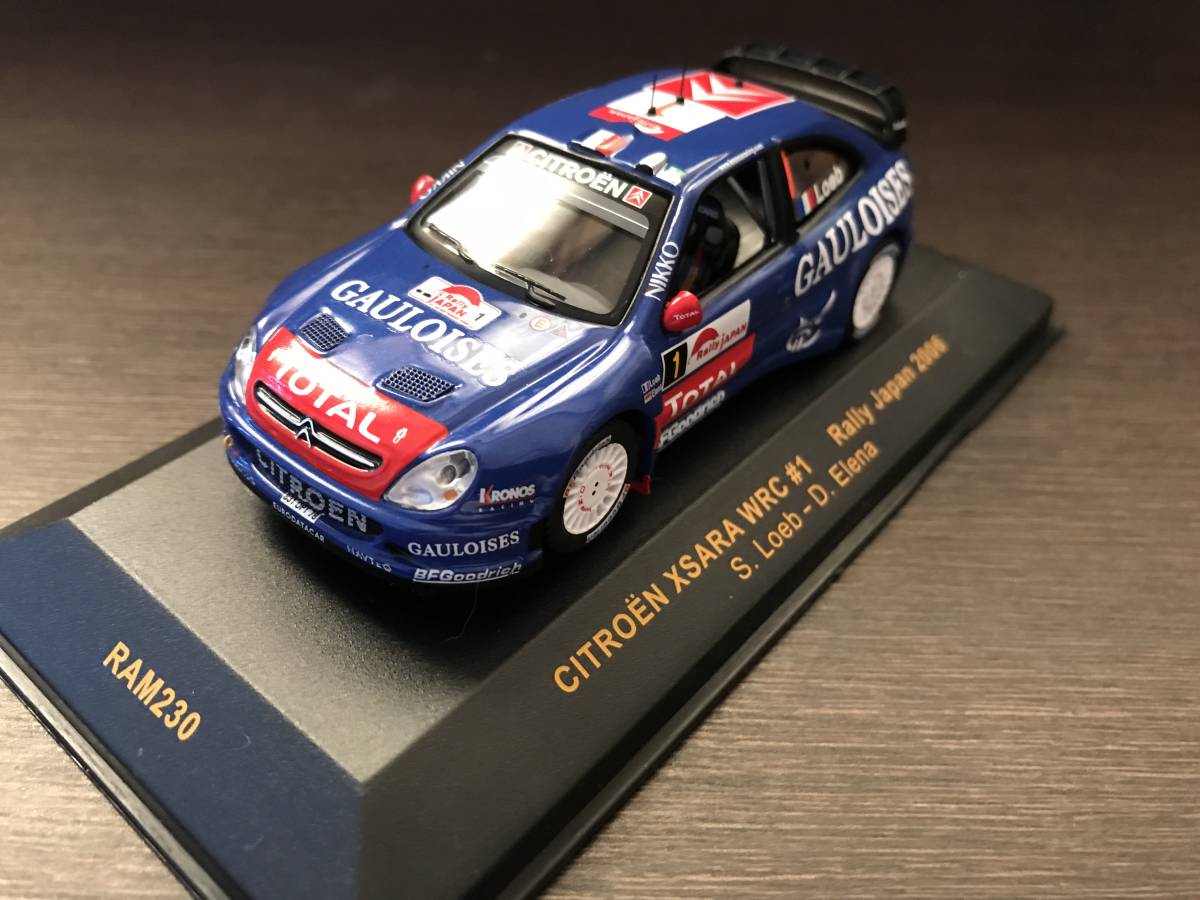 1/43 IXO 【GAULOISES】 シトロエン・クサラ WRC #1 S.ローブ組 ラリー・ジャパン優勝 2006拍卖