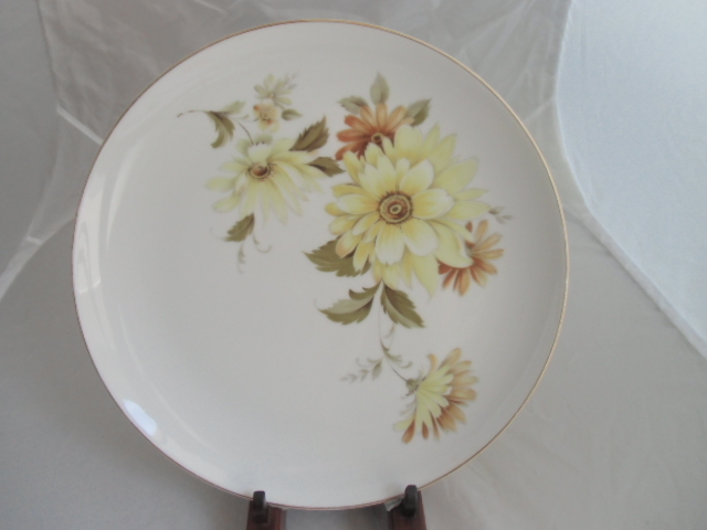 大正ロマン 昭和レトロ 花柄大皿 プレート No.54拍卖