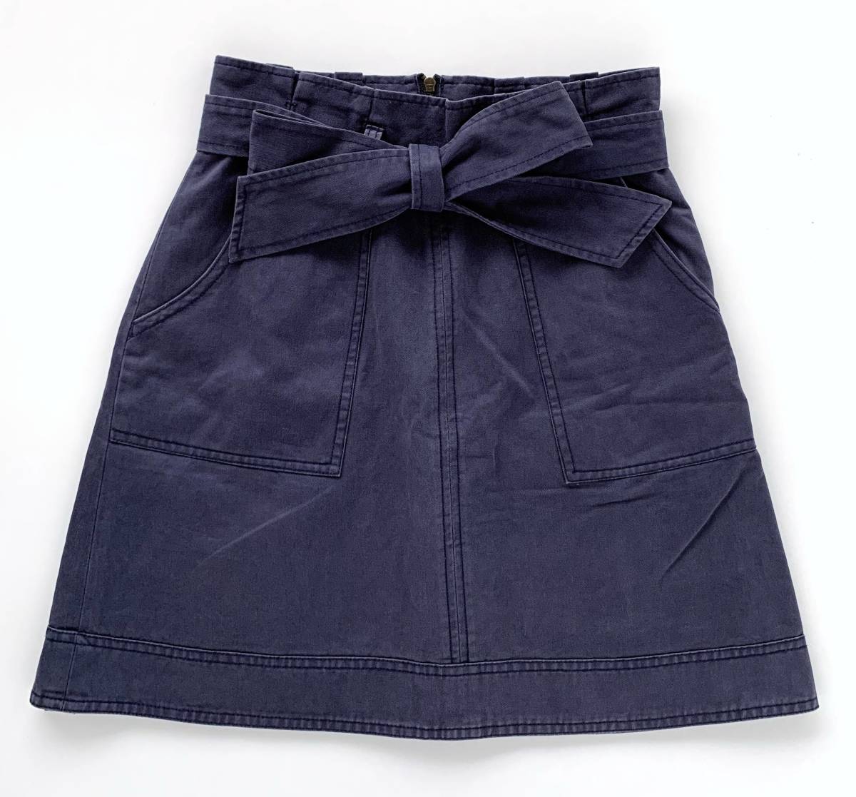 ★送料無料 美品 Lily Brown リリーブラウン ボトムス スカート ネイビー サイズ0 レディース 女性用拍卖