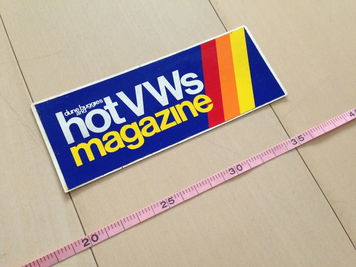 HOT VW 's magazine.当時物ステッカーVW 空冷、ポルシェ914、タイプ1 ビートル、タイプ2、タイプ3、カルマンギャ拍卖